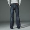Herren-Schlagjeans, hohe Taille, lockerer Denim, weites Bein
