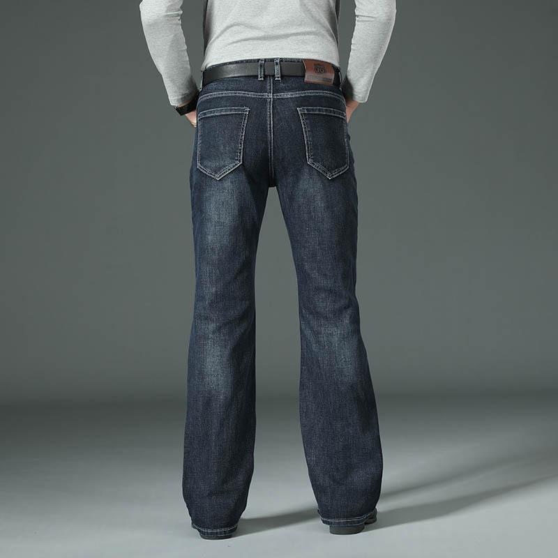 Pánské rozšířené džíny Pánské volné džínové džíny s vysokým pasem a širokými nohavicemi