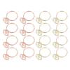 100Pcs Cute Paper Clips  Style Anti Slip Sturdy Electroplated Metal Fancy Paperclips for Family 