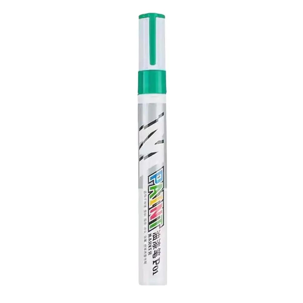 Car Paint Scratches Repair Brush Pen Waterproof Water Cars Paint Care Tread Tire Pen Tire White Waterproof Wheel Marker Oil I9W4