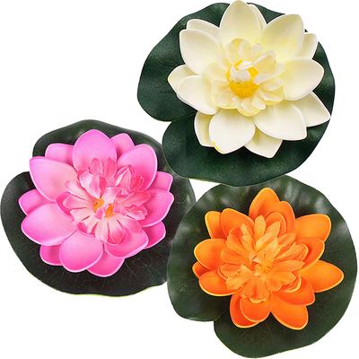 5 Stücke Künstliche Schwimmende Wasser Eva Lotus Blume Teich Dekor Tank Pflanze Ornament
