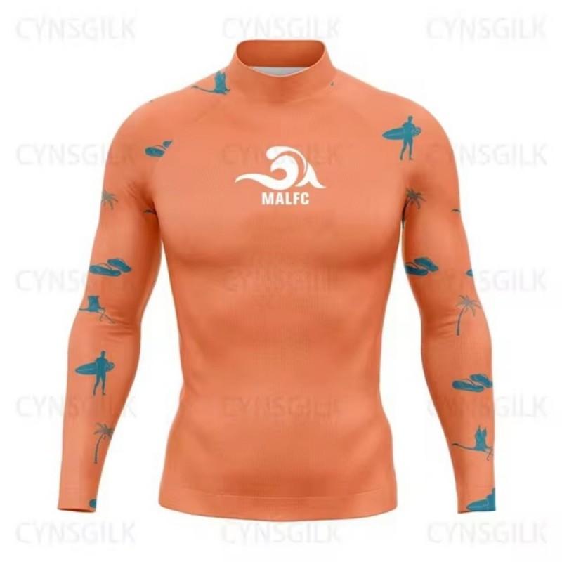 Quick-Dry Long Sleeve Rash Guard Surfing Swimming Freediving Water Sports UV Protection Unisex