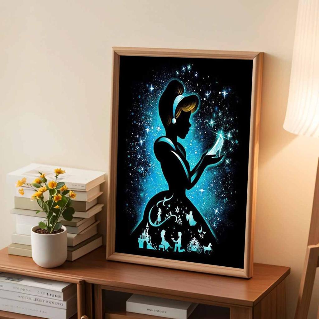 DIY Diamond Painting Luminous feathers Cross Stitch Kit Mosaic Art Diamond Painting Full Circle Diamond Home Decoration