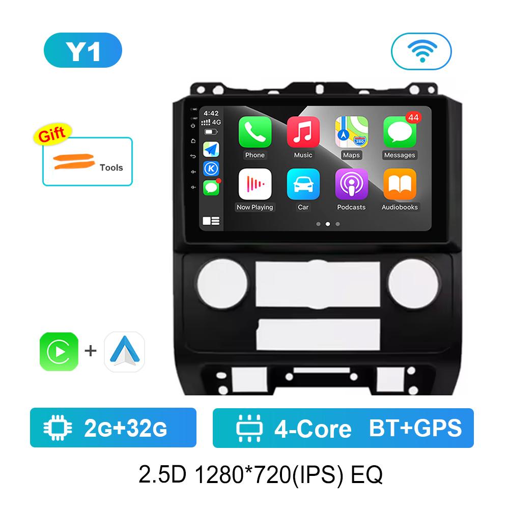 

9 Автомобильный видео мультимедийный плеер DSP Стерео для Ford Escape 2007 - 2012 Carplay ОС Android WiFi GPS 4G Bluetooth Разделенный экран
