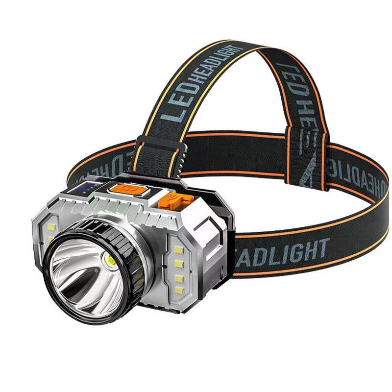 

XIWANGFIRE Мощный светодиодный налобный фонарь с телескопическим зумом, дальний свет, зарядка Type-C, фары для бега и рыбалки