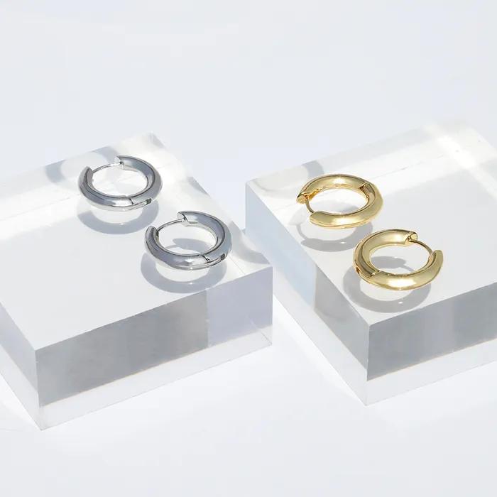 Basic One-Touch Earrings (Large) PYBE0293