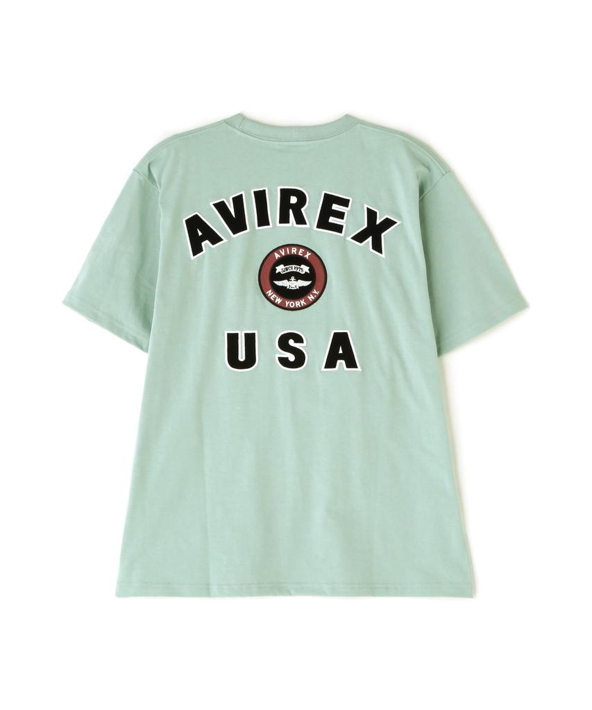 AVIREX VARSITY LOGO M 429 Mint T-SHIRT 2.0 Men's 783-2934007
