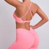 European & American Shockproof Sports Bra Set: Yoga, Running, Large Bust Support, Women's Fitness Beauty Collection
