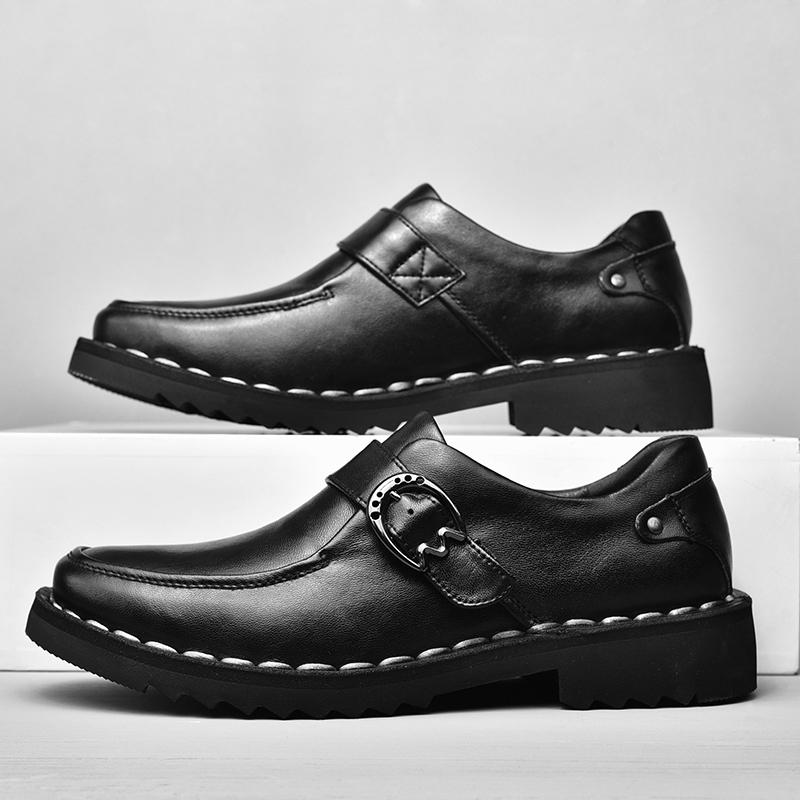 Vintage Style Men Casual Shoes Genuine Leather Man Loafers Fashion Comfortable Dress Shoes Handmade Male Driving Shoes Moccasins