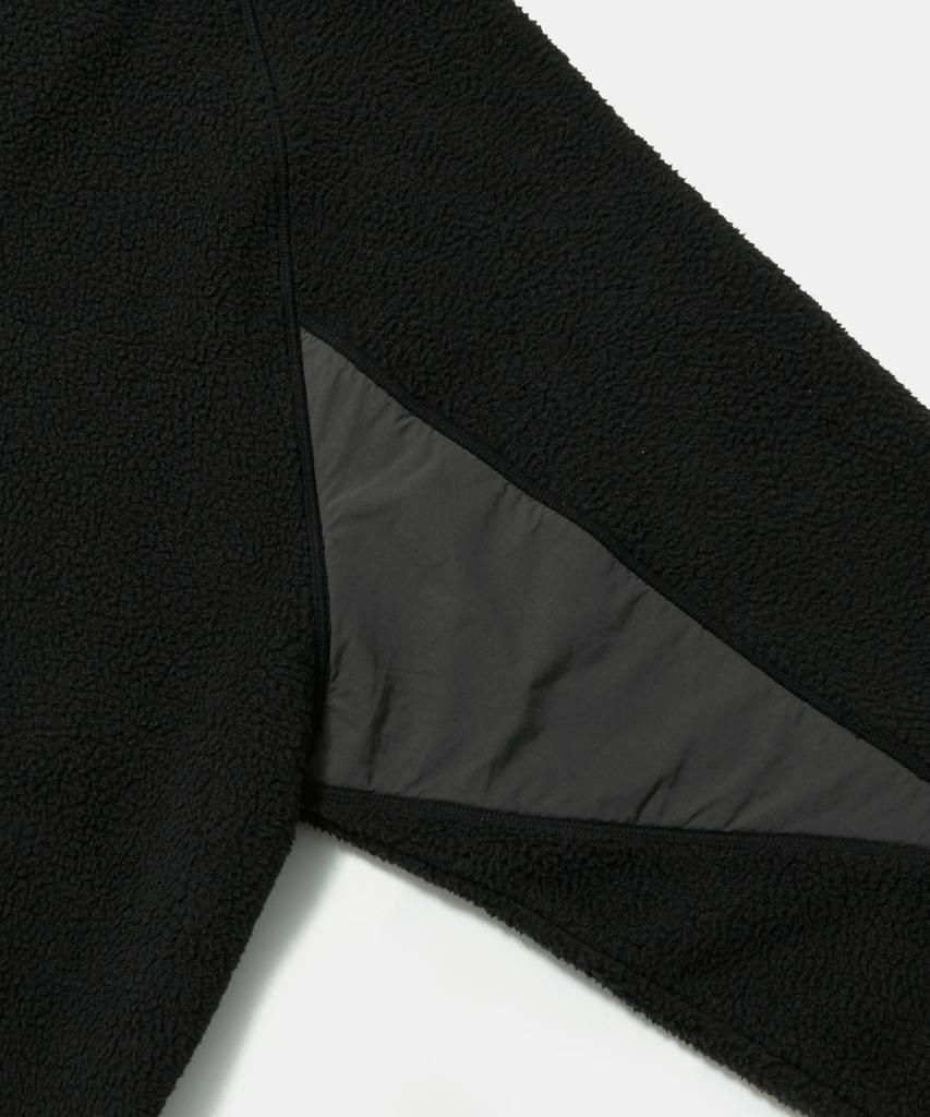 Columbia University Panel Raglan Polar Fleece Zip-Up Jacket_Black