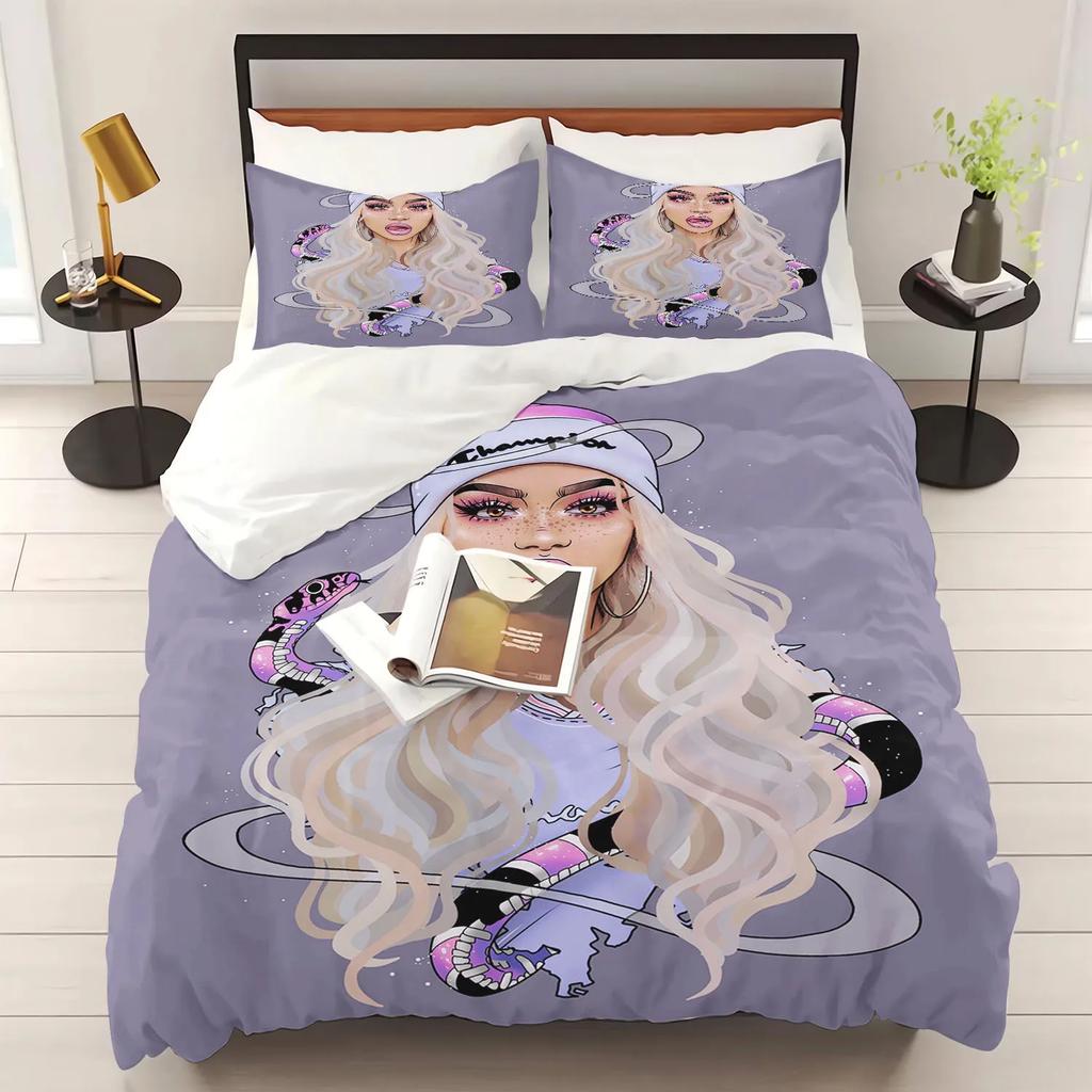 Star Duvet Cover Sets Ariana Grande Bedding Set Famous Anime Comforter Bed Linen Twin Queen King Single Size Dropshipping Gift