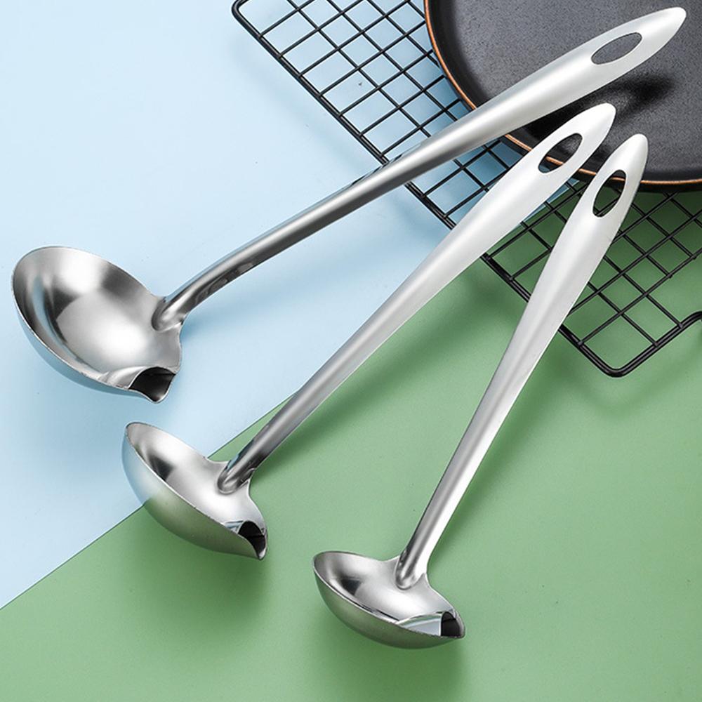 Cedník z nerezové oceli Lžíce Cedník polévky Kuchyňská polévka Omáčka Olej Polévka Oddělovač tuku Naběračky Lžíce Cedník polévky