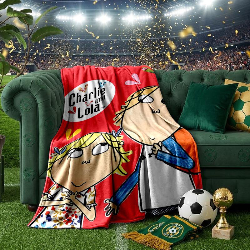 Lola Adventure Throws Blanket Flannel Blankets Plush for Couch Bed Gifts for Men Women Travel Picnic Blanket Christmas Fan Gifts