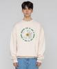 GRAVER [Unisex] Daisy Flower Circle Logo Sweatshirt_Cream