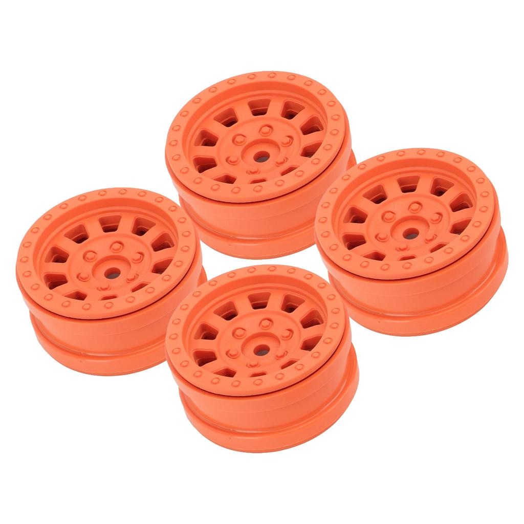 1.9in Wheel Rims RC Beadlock Wheels Rims for Axial SCX10 for Traxxas 1 10 RC Crawler Cars Orange