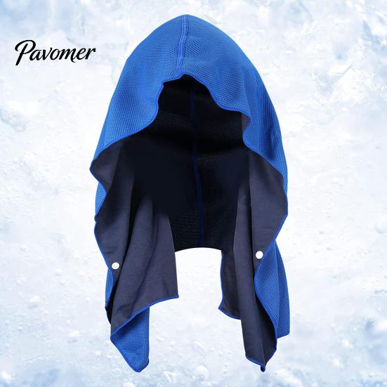 Reusable Cooling Towel Hoodie Sweat Absorption Extra Soft Sun Protection Quick Drying Neck Wrap Sports Supplies