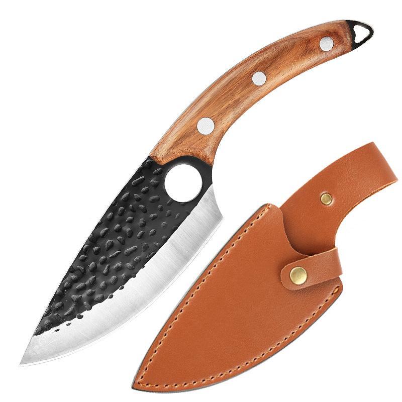 Kitchen Cleaver Butcher Knife Chef Meat Fish Cutting Forged Slicing Boning Peeling Knife Professional Cooking Utility Knife