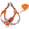 Ham de siguranță pentru animale de companie Lesă Bandă reflectorizantă Respirabil Confortabil Reglabil Set Ham și Lesă pentru Câini pentru Plimbări în Aer Liber Călătorii