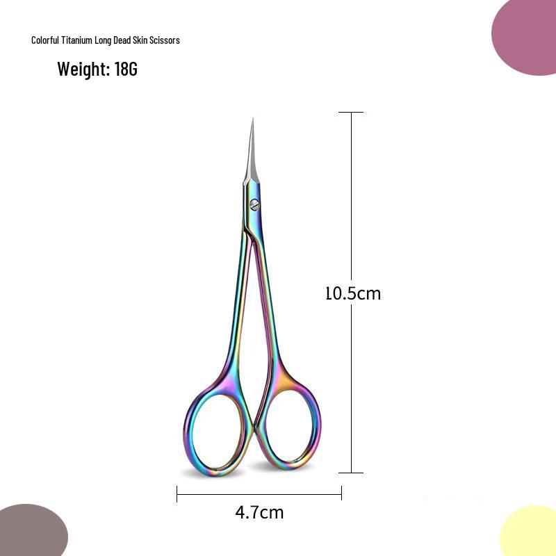 Stainless Steel Eyebrow & Nose Hair Trimmer Scissors with Round Head