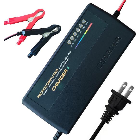 Зарядное устройство для литиевой батареи 48 В, 58,4 В 5 А, зарядное устройство LiFePO4 для литий-железо-фосфатной батареи, капельное зарядное устройство, поддерживающее зарядное устройство, умное зарядное устройство