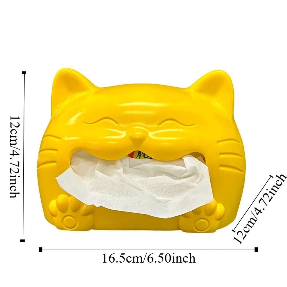 Model Toy Cat Tissue Box Collectible Animal Napkin Holder Napkin Storage Box  Birthday Gift