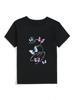 Women's Casual Minimalist Round Neck Short Sleeve Print T-shirt