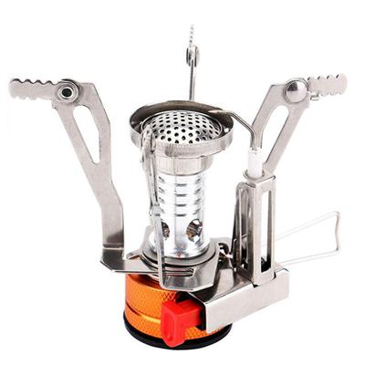 Campingzubehör Gaskocher Tragbarer Outdoor-Camping-Aluminiumlegierung Ultraleichter Picknick-Kochcampingkocher Überlebensofen