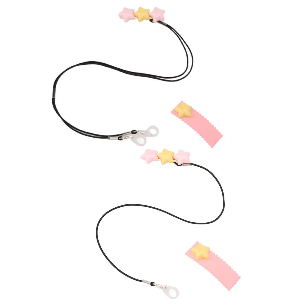 Deaf Aid Holder 3 Star Ornament Anti Lost Fashionable Durable Nylon Deaf Aid Clip for Children The S