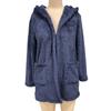 Herbst Winter Basic Jacken Damen Strickjacke Doppeltasche Kapuze Einfarbig Fleece Strickjacke Jacken & Mäntel