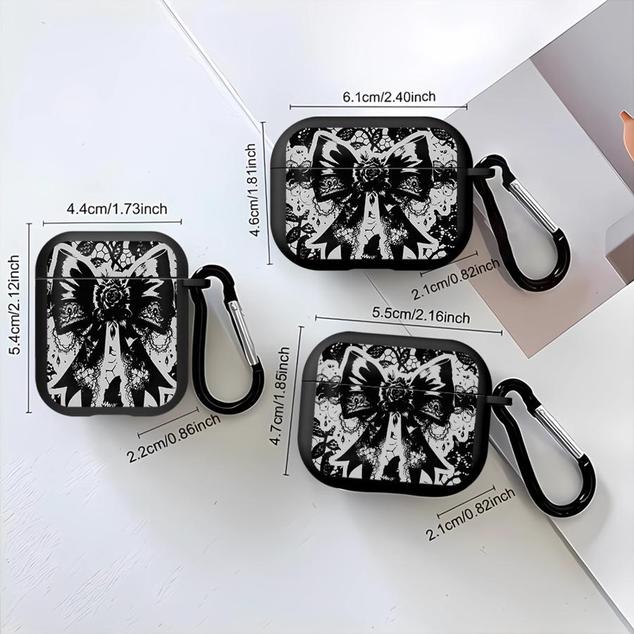 Case For Airpods Pro2 Pro3 Pro 4 2 3 1 Earphone Cases Cover Black Lace
