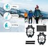 Pair Black Ice Cleats Traction Snow Grips For Shoes and Boots 19 Steel Spikes