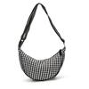 Niche design cloth bag women's new fresh plaid shoulder messenger bag casual versatile dumpling bag