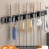 Wall-Mounted Mop and Broom Holder