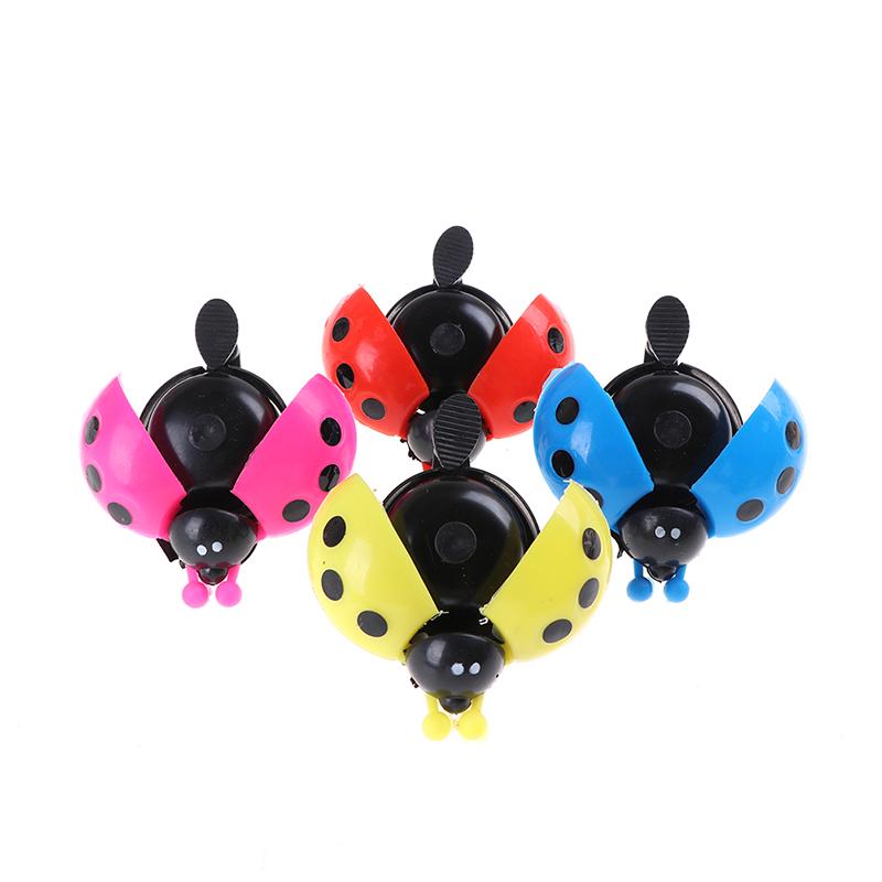 1Pc Bicycle Ladybug Bell Cartoon Cycling Bell Lovely Kids Bike Ride Alarm Horn