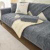Milk Velvet Sofa Cushion Winter Models Non-slip Sitting Cushion Thickened New Sofa Cover Cover Plush Cover Cloth Towel Winter Universal