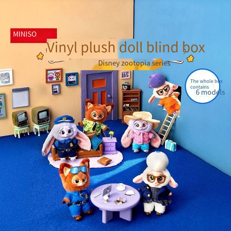 MINISO Authentic Zootopia Series PVC Figurine Surprise Blind Box Doll Pendant Decorative Cute GiftHello Kitty Blind Boxes