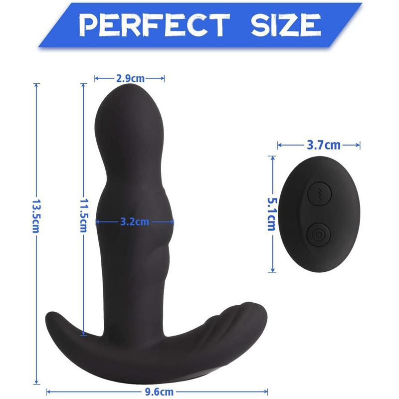 360° drehbarer Analvibrator, Prostata-Massagegerät, Anal-Butt-Plug, Anal-Sexspielzeug für Männer, Frauen und Paare