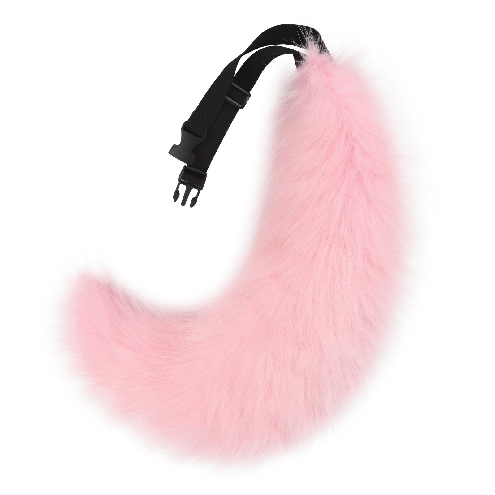 

Fluffy Faux Fur Wolf Fox Tail Halloween Party Cosplay Costume one size