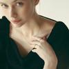 MAYBETOI 14k Frida Oval-Cut Baguette Twin Necklace