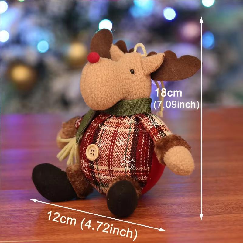 Christmas Santa Doll Decorations For Home 2026 Table Xmas Ornaments Snowman Santa Claus Elk Toys New Year Decor 2026 Noel Gifts