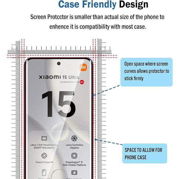 Protection Film - Xiaomi - 15 Ultra - 9H Tempered Glass - Shockproof - Scratch-resistant