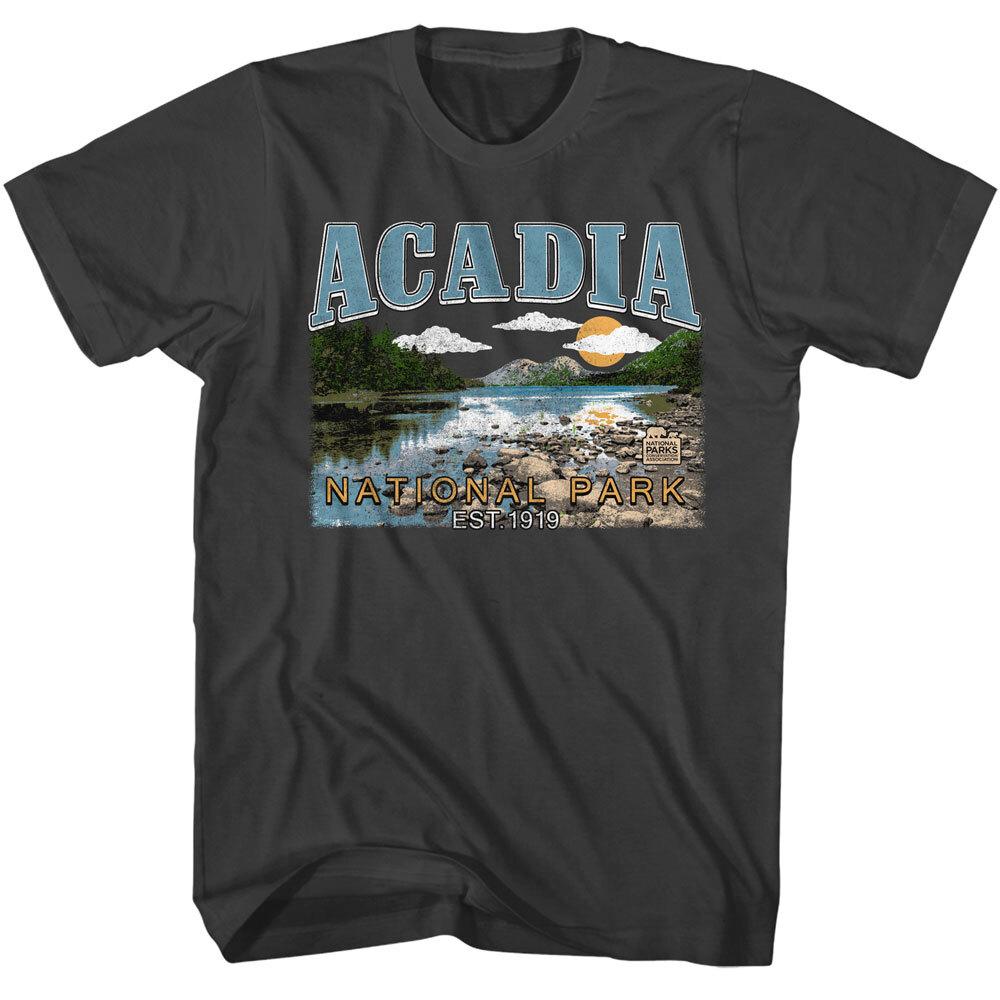 United States Acaidia Maine Island Bay National Parks Est 1919 Men T Shirt M