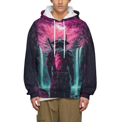 Japanese Samurai Ninja 3D Hoodie Pullover Jacket Cosplay Costume Anime 3D Sweatshirt Men's Casual Pullover