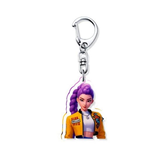 Witch Hunters Keychain Rich Character Modeling Lightweight Portable Key Chain Vibrant Color