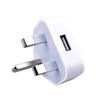 Single-port USB Mobile Phone Charger Certification 5V1A British-regulatory Triangle Charging Head Black Fast Charging Power Adapter