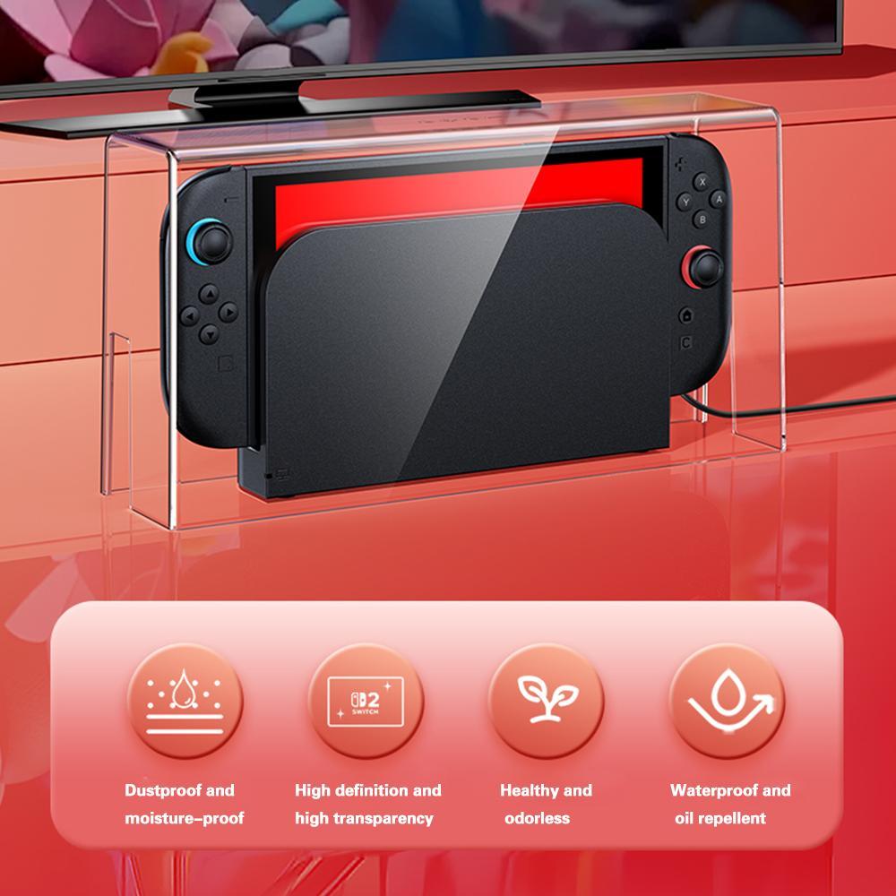 Display Box Host Dust Cover Drop-proof Base Protective Shell For Nintendo Switch 2 Luminous Base Acrylic Host Shell