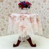 Fashion Dust-proof Bedside Cabinet Pink Flower Lace Table Cloths Rectangular Table Cover Decoration