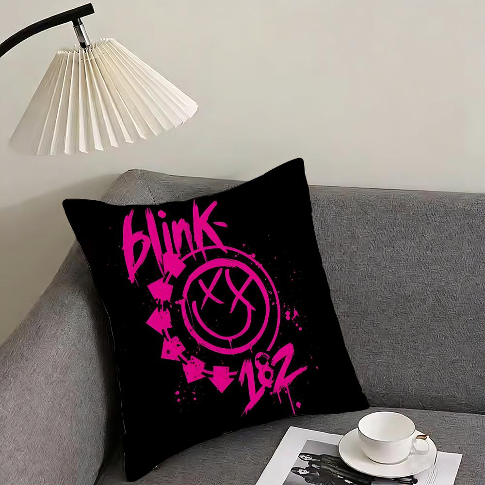 

BBlink 182 Band Cushion Cover Pillowcase Ultra Soft Skin Friendly Fabric Cloud Like Comfort Concealed Zipper 30x30cm