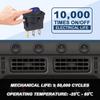 10pcs Rocker Switch 12V 20A DC Blue Led Light Circle Rocker Switches On Off 3 Pin Small Round Square Toggle Switch for Car Boat