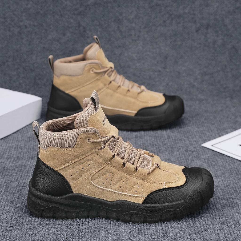 TUINANLE Men's Hiking Boots Outdoor Camping Climbing Shoes Trekking Sneakers for Men Casual High Top Boots